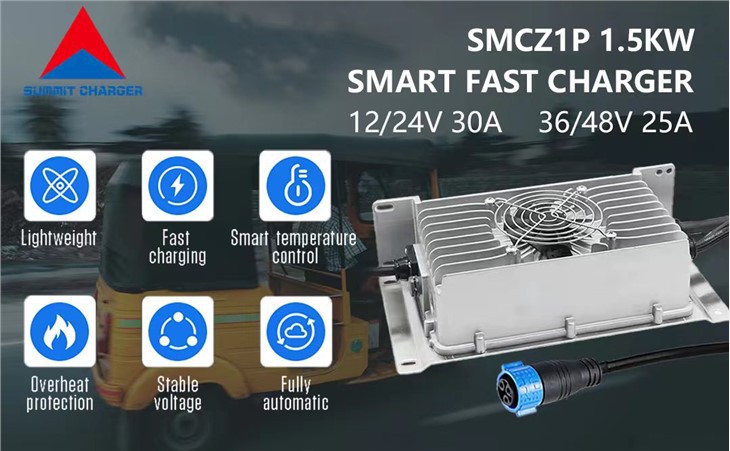12V/24V30A 36V/48V25A 1.5KW зарядно устройство за батерии